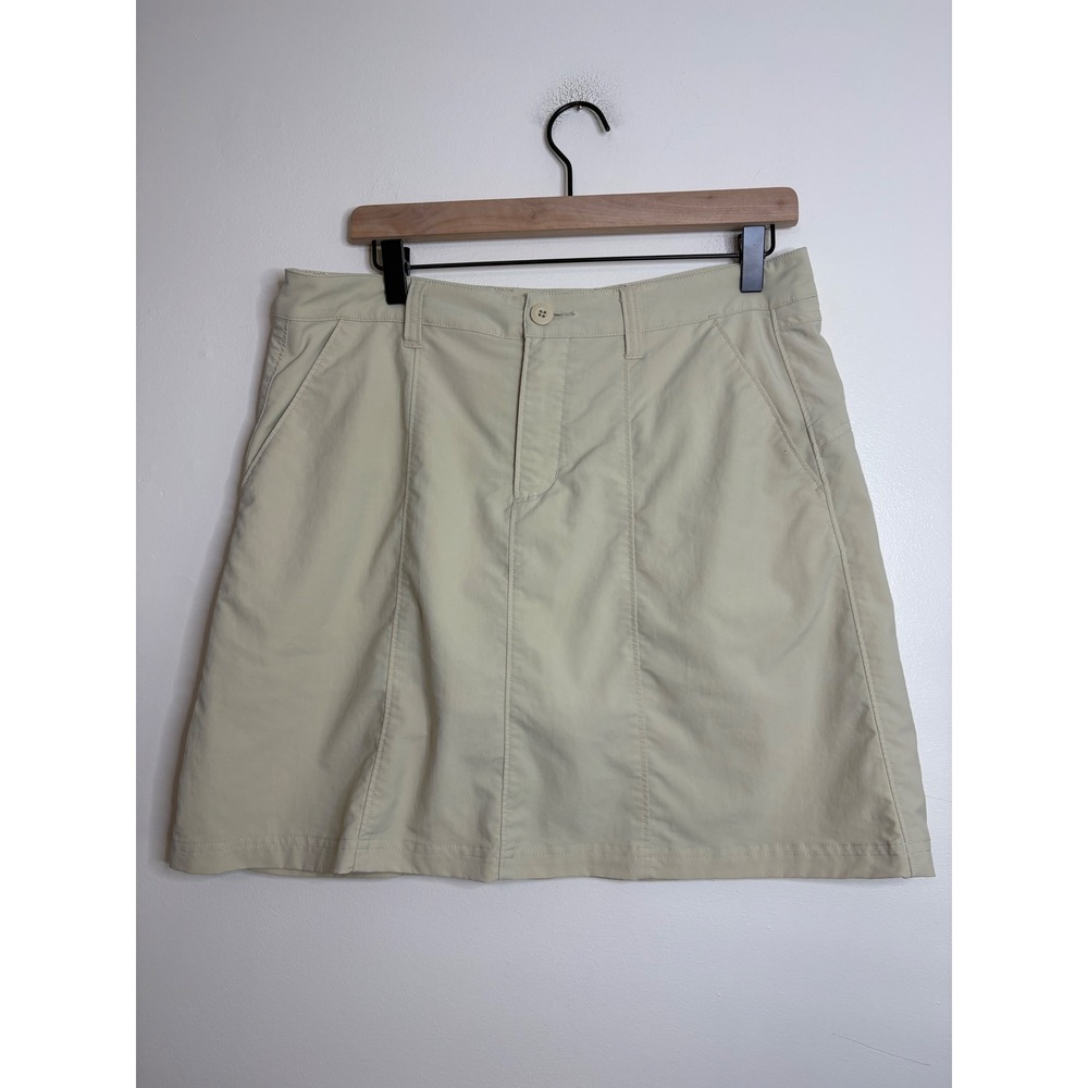 Patagonia Womens Beige Hiking Skort Size‎ 8 Active Outdoor Travel Skirt Shorts